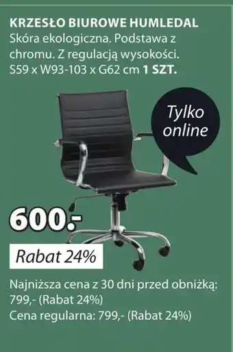 JYSK Krzesło biurowe oferta