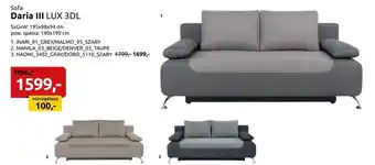 Black Red White Sofa oferta