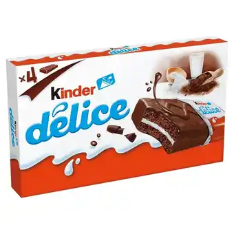 Biedronka Kinder délice kakaowy biszkopt z mlecznym nadzieniem 156 g (4 x 39 g) oferta