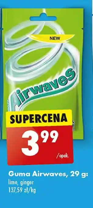 Biedronka Guma do żucia lime & ginger oferta