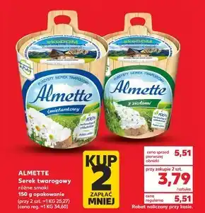 Kaufland Almette puszysty serek twarogowy śmietankowy 150 g oferta