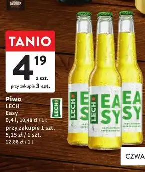 Intermarche Lech easy piwo jasne 400 ml oferta