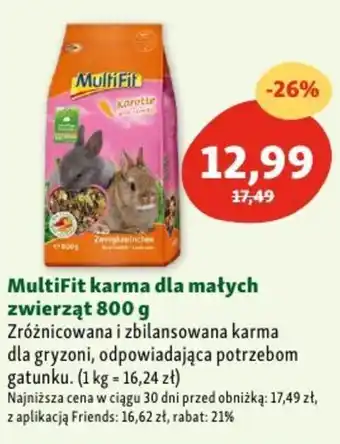 Maxi Zoo MultiFit karma dla małych zwierząt 800 g oferta