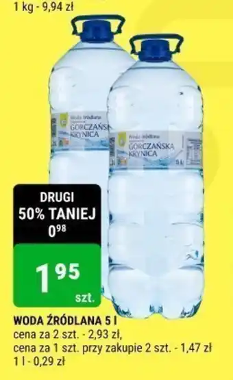 bi1 WODA ŹRÓDLANA 5l oferta