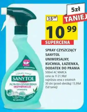 Arhelan SPRAY CZYSZCZĄCY SANYTOL UNIWERSALNY, KUCHNIA, ŁAZIENKA, DODATEK DO PRANIA 500ml oferta