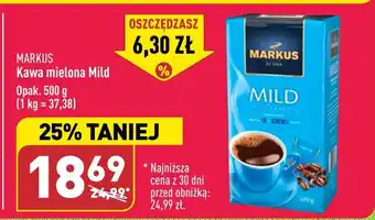 ALDI Kawa mielona Mild Opak. 500 g oferta