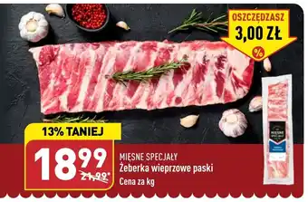 ALDI Żeberka wieprzowe paski 1 kg oferta