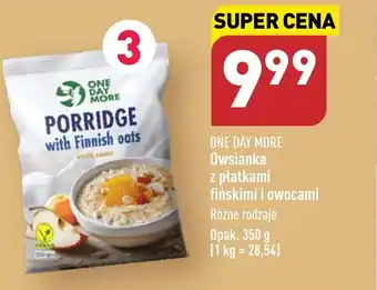 ALDI Owsianka z płatkami fińskimi i owocami 350 g oferta