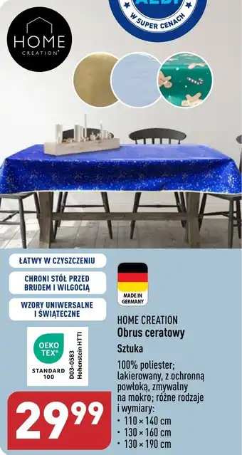ALDI Obrus ceratowy oferta