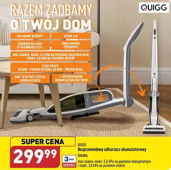 ALDI Bezprzewodowy odkurzacz akumulatorowy oferta