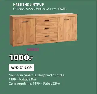 JYSK KREDENS LINTRUP oferta