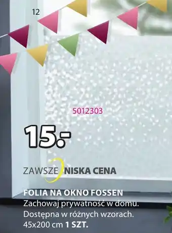 JYSK FOLIA NA OKNO FOSSEN oferta