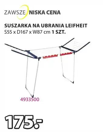 JYSK SUSZARKA NA UBRANIA LEIFHEIT oferta