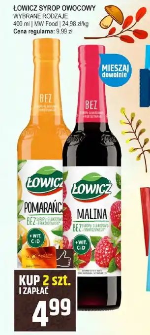 Słoneczko ŁOWICZ SYROP OWOCOWY 400 ml oferta