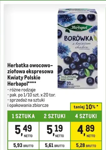 Makro Herbata ziołowa oferta