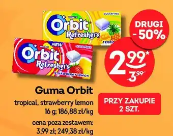 Żabka Guma do żucia strawberry lemon oferta