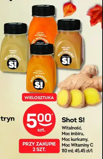 Shot funkcjonalny witamina c szpinak pomarańcza