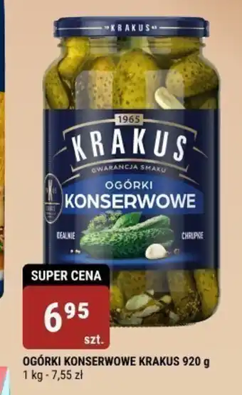 bi1 OGÓRKI KONSERWOWE KRAKUS 920 g oferta