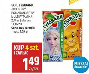 Słoneczko SOK TYMBARK 200 ml oferta