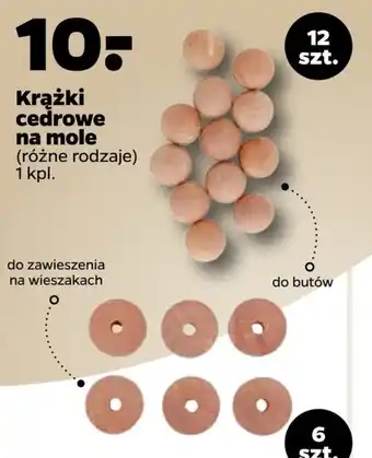 Krążki cedrowe na mole