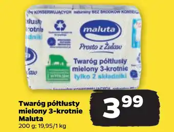 Netto Twaróg półtłusty mielony 3-krotnie maluta oferta