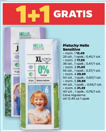 Netto Pieluchy hello sensitive oferta