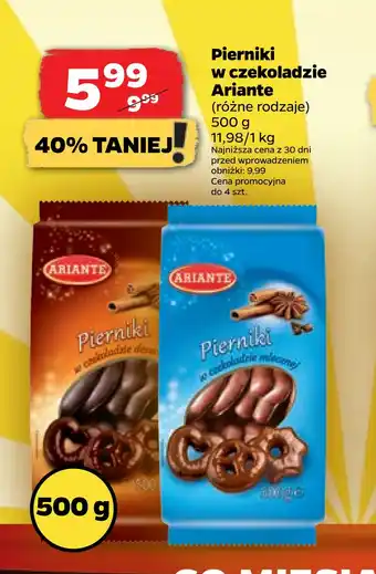 Netto Pierniki w czekoladzie ariante oferta