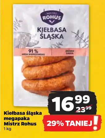 Netto Kiełbasa śląska megapaka mistrz rohus oferta