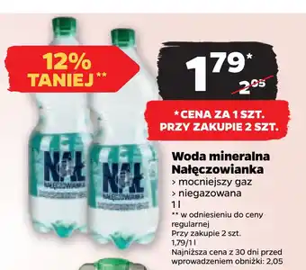 Netto Woda mineralna nałęczowianka oferta