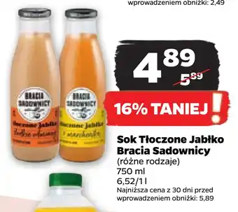 Netto Sok tłoczone jabłko bracia sadownicy oferta