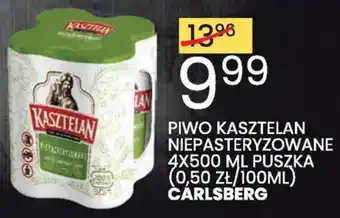 Wafelek PIWO KASZTELAN NIEPASTERYZOWANE 4X500 ML oferta