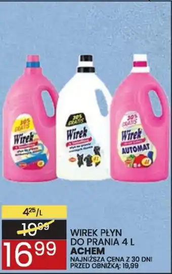Wafelek WIREK PŁYN DO PRANIA 4 L oferta