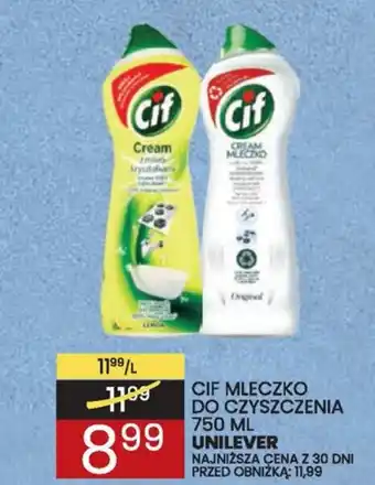 Wafelek CIF MLECZKO DO CZYSZCZENIA 750 ML oferta