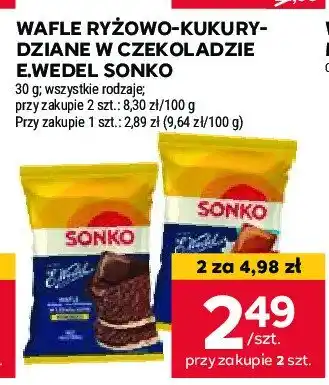 Żabka Wafle w czekoladzie mlecznej wedel oferta