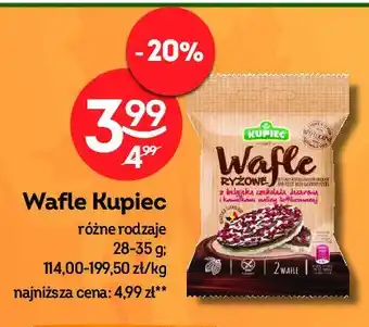 Żabka Wafle ryżowe z czekoladą deserową i maliną oferta