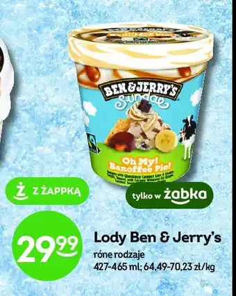Żabka Lody oh my! banoffee pie! oferta