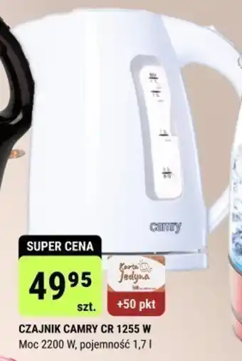 CZAJNIK CAMRY CR 1255 W Moc 2200 W, pojemność 1,7l