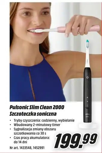 Media Markt Pulsonic Slim Clean 2000 Szczoteczka soniczna oferta