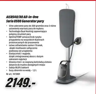 Media Markt AIS8540/80 All-in-One Seria 8500 Generator pary oferta