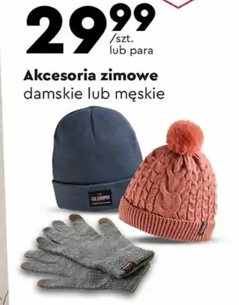 Biedronka Akcesoria zimowe damskie lub męskie oferta