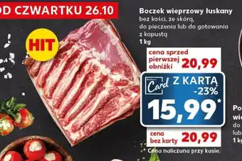 Kaufland Boczek wieprzowy łuskany 1 kg oferta