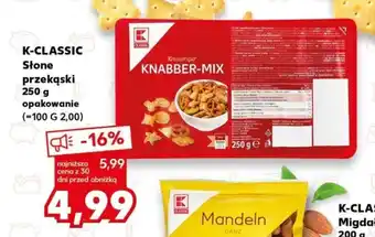 Kaufland K-CLASSIC Słone przekąski 250 g oferta