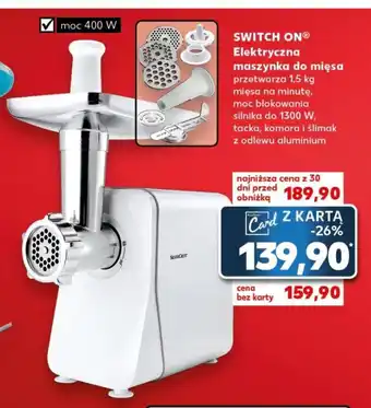 Kaufland SWITCH ONⓇ Elektryczna maszynka do mięsa oferta