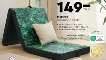 Biedronka Materac składany z pianki oferta