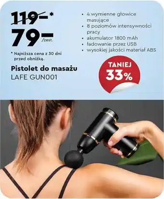 Biedronka Pistolet do masażu LAFE GUNO01 oferta