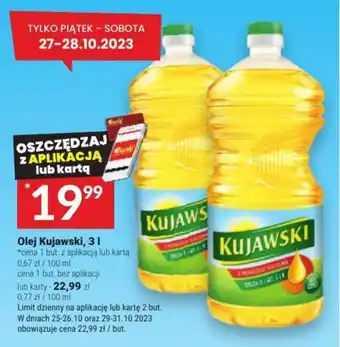 Twój Market Olej Kujawski, 3 L oferta