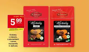 Gram Market Krokiety z mięsem, z pieczarkami i serem mozzarella U Jędrusia 400g oferta