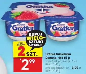 Twój Market Gratka truskawka Danone, 4x115 g oferta