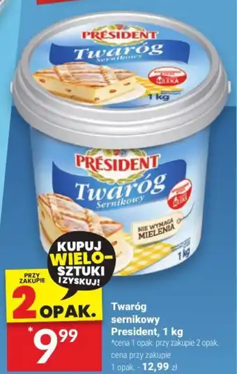 Twój Market Twarog Sernikowy President, 1 kg oferta