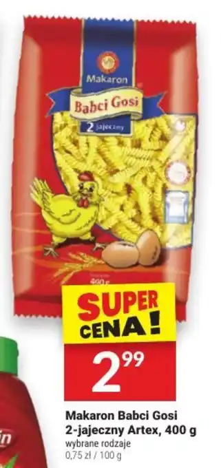 Twój Market Makaron Babci Gosi 2-jajeczny Artex, 400 g oferta